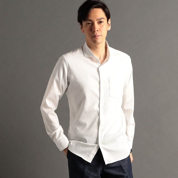 ムッシュニコル（MONSIEUR NICOLE）/ストレッチツイル カッタウェイカラーシャツ ストレッチツイル カッタウェイカラーシャツ | ムッシュニコル