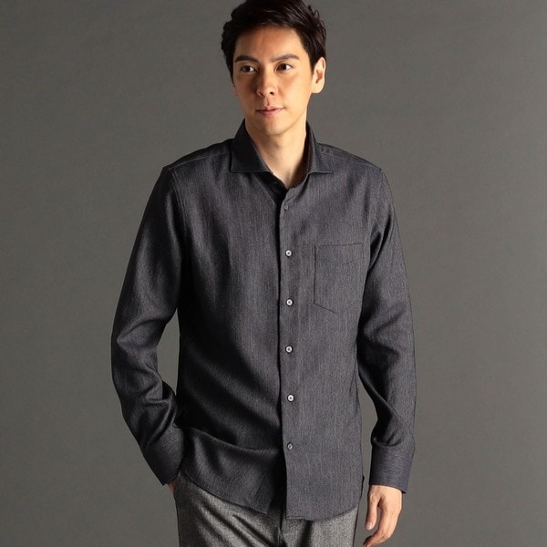 ex/tra】デジタルカモ カッタウェイカラーシャツ | ムッシュニコル