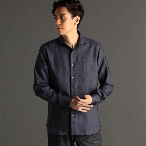 ex/tra】プリント カッタウェイカラーシャツ | ムッシュニコル