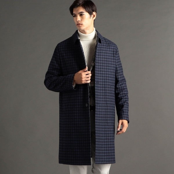 monsieur nicole ex/tra ムッシュニコル コート M 46 ex/tra】カルゼボンディング ダウンライナー付 スタンドカラー