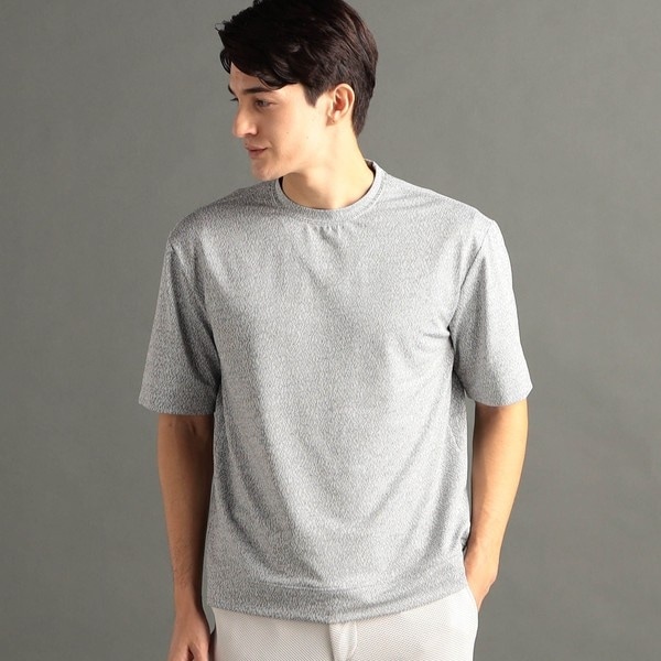 メランジジャカード リラックスフィット クルーネックTシャツ