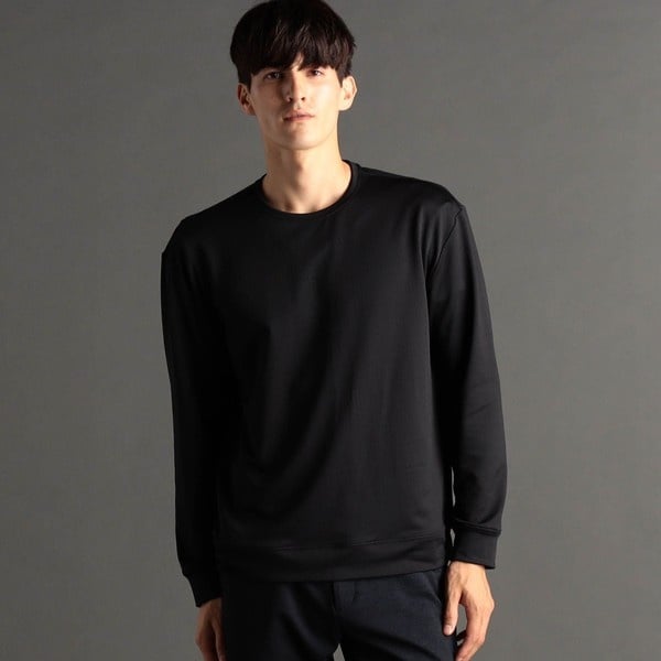 ex/tra】メランジジャカード クルーネックプルオーバー | ムッシュ