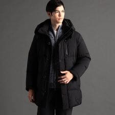 【ex/tra】ストレッチボンディング ロングダウンブルゾン