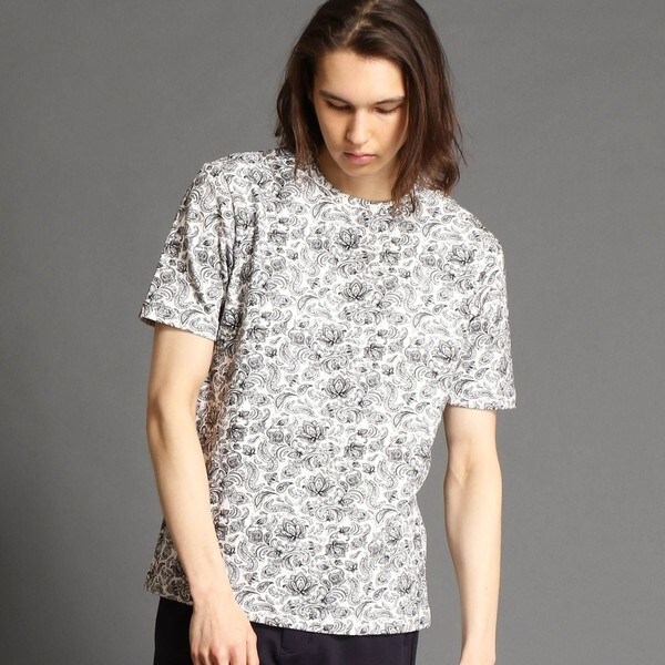 Paris apartment print 半袖Tシャツ／ムッシュニコルエクストラ