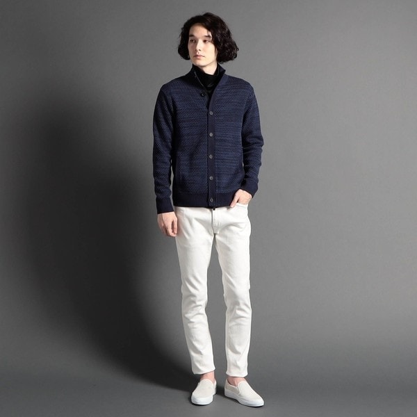 ジオメトリックジャカード スタンドニットブルゾン | ムッシュニコル