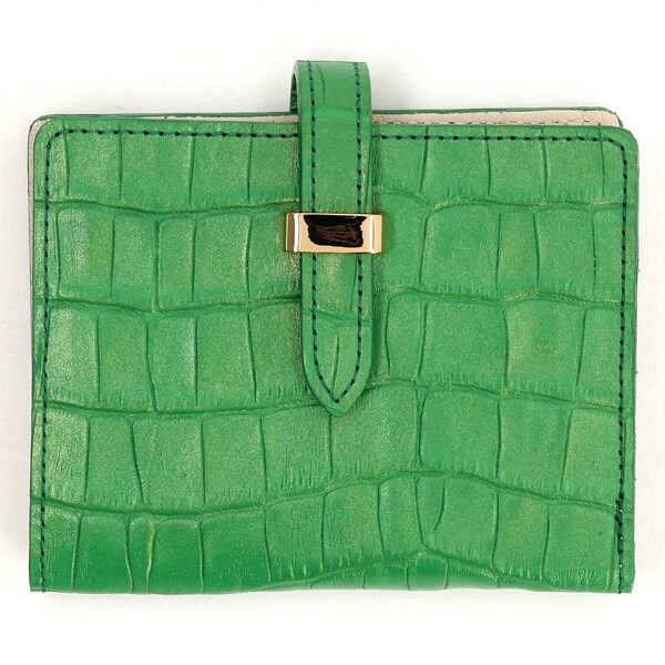 財布【パール加工】差込二つ折り財布 | アンメートルキャレ