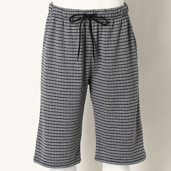 コムサメン ホームウェア 丸首長袖ストレッチベロア無地／コムサ・メン