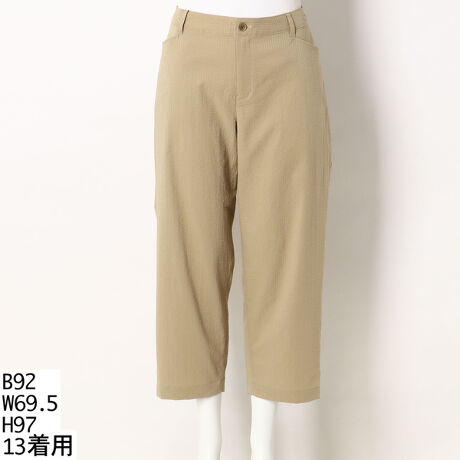 13号 19号 クールマックスサッカーストレッチパンツ 大きいサイズレディース グリーンノート Gree N Nout ファッション通販 マルイウェブチャネル