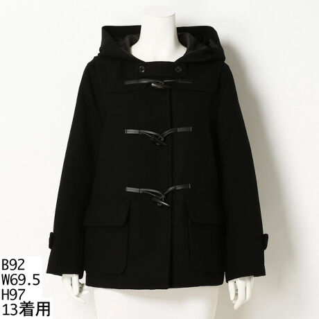 13号 19号 ウールメルトンショートダッフル 大きいサイズレディース グリーンノート Gree N Nout ファッション通販 マルイウェブチャネル