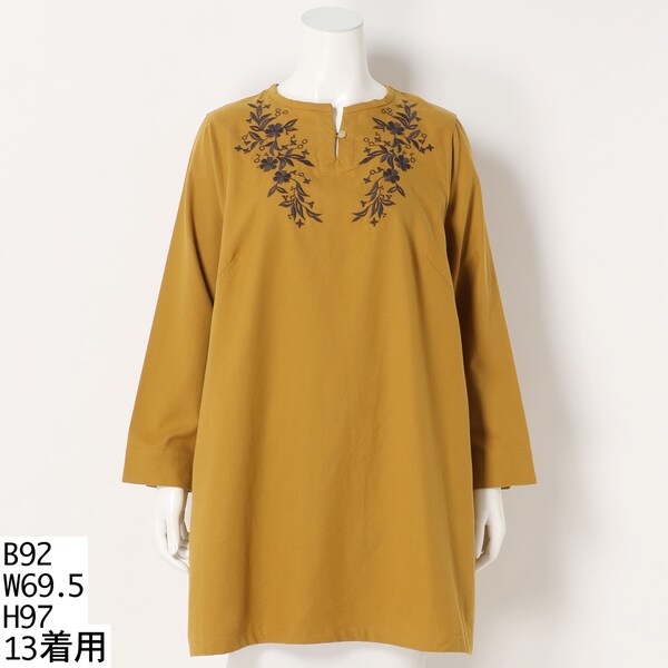 チュニック/green nout (Women/大きいサイズ)/グリーンノート 天竺チュニック 5702604 | green nout (Women/大きい