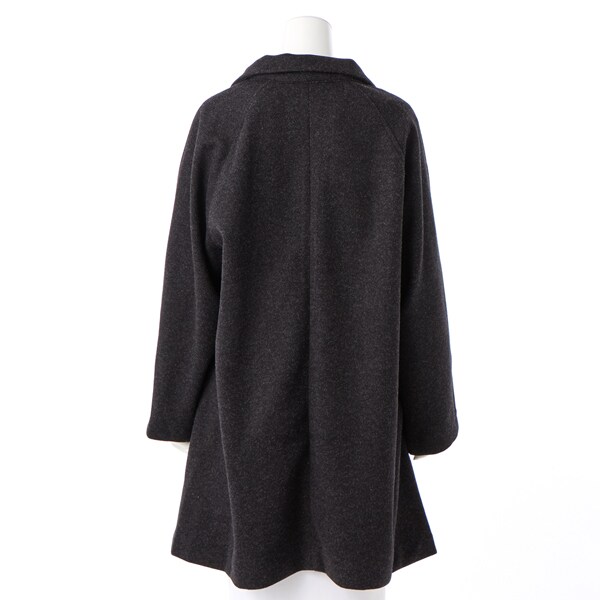 フェイクウールコート【グリーンノート】【大きいサイズ】【13号・15号