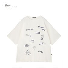 PEANUTS プリントTシャツ【グリーンノート】【大きいサイズ】【Fサイズ】