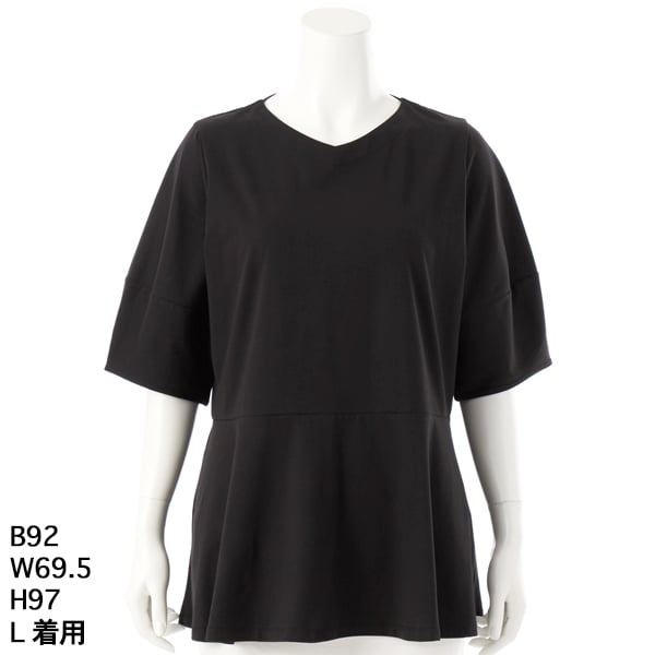 接触冷感ベア天Tシャツ　【グリーンノート】【大きいサイズ】【レディース】【L・LL号】 接触冷感ベア天Tシャツ 【グリーンノート】【大きいサイズ