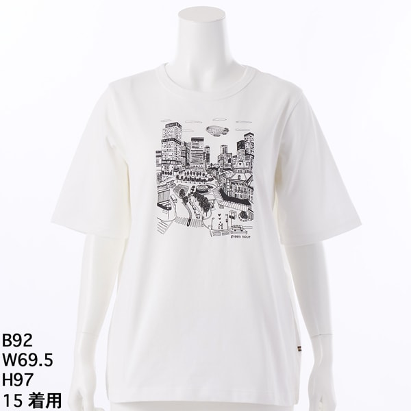 プリントTシャツ【グリーンノート】【大きいサイズ