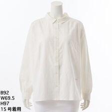 グリーンノート(gree*n[nout])のコットンジャガードブラウス【グリーンノート】【大きいサイズ】【レディース】【13・15・19号】