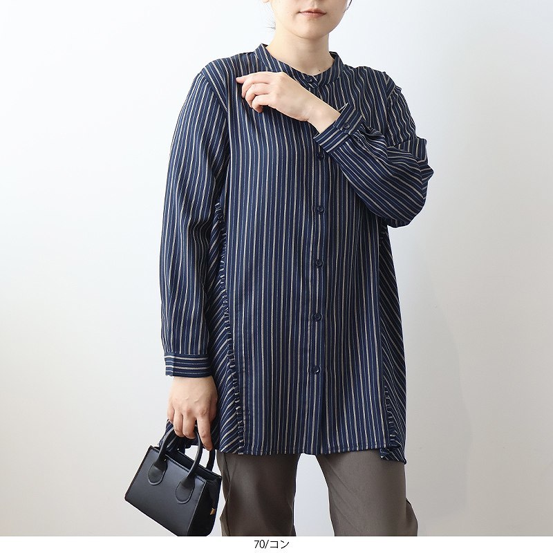 【大きいサイズ】 15号(3L) MAT FASHION ヒョウ柄パイピングコードシャツ 大きいサイズ】 15号(3L) MAT FASHION ヒョウ柄パイピングコード