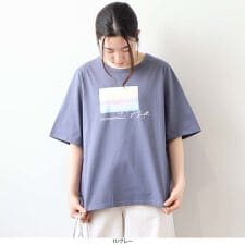 【大きいサイズ】コットン天竺グラフィックTシャツ