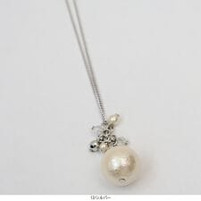 【MB】【フリー】コットンパールネックレス