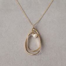 ダブルリングネックレス