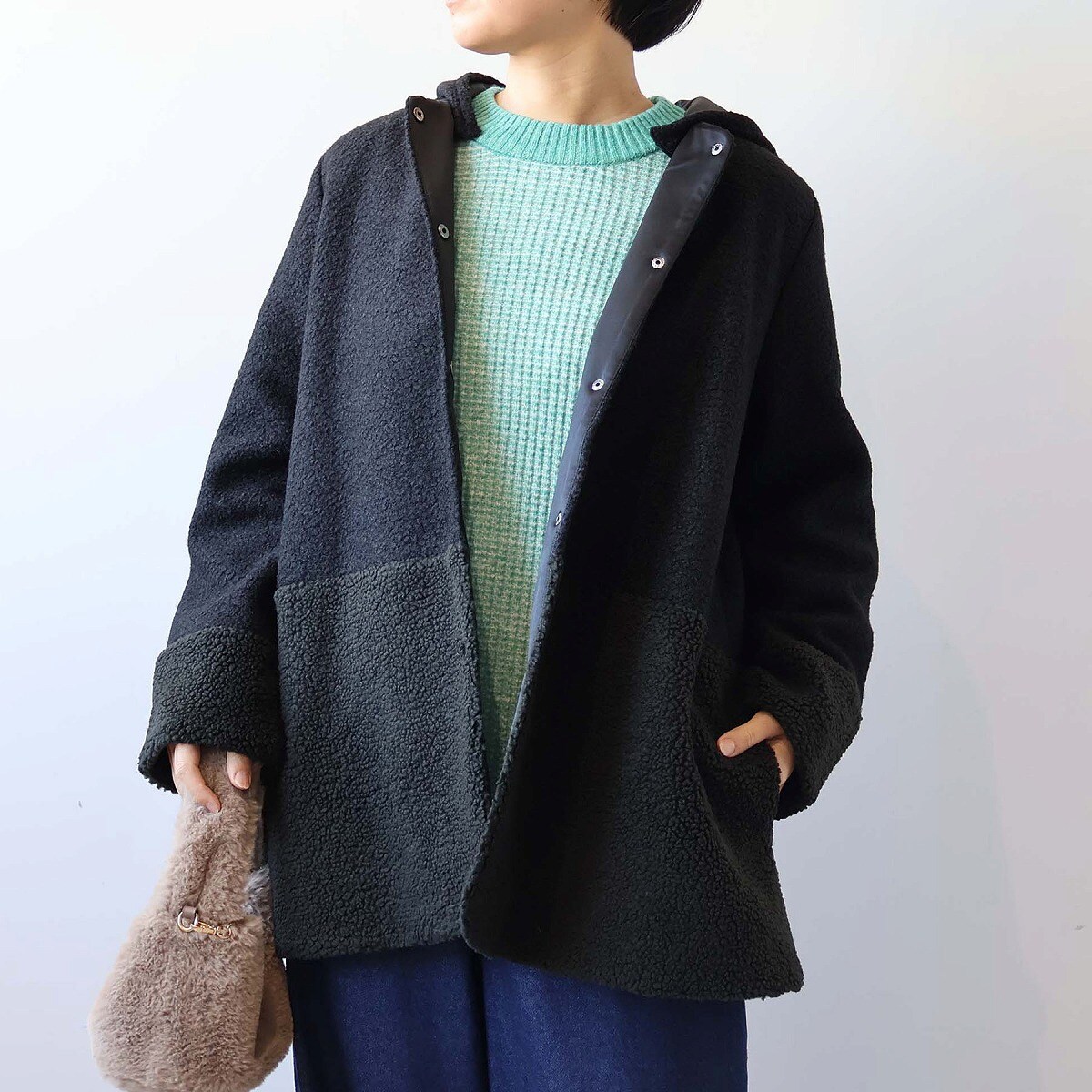 クリアショートフーディジャケット | エレメント オブ シンプルライフ