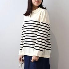 【大きいサイズ】ふわ軽ニットスキッパーポロ