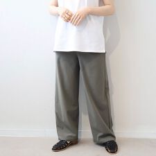 【大きいサイズ】さらさらストレッチワイドパンツ