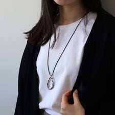 【フリー】コードリングネックレス