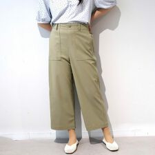 【大きいサイズ】ストレッチベイカーパンツ