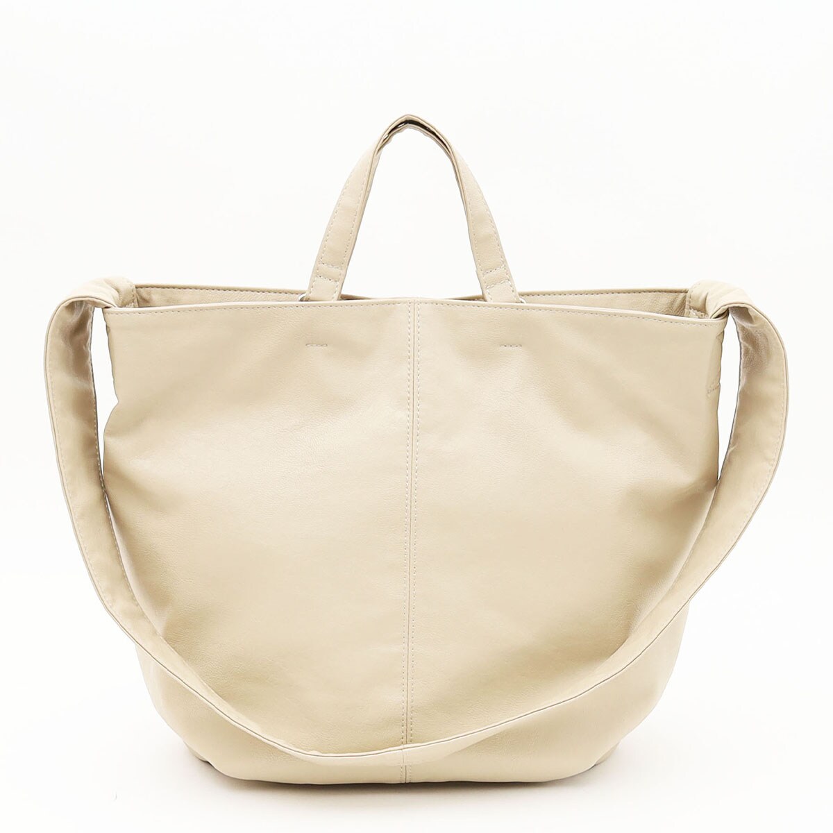 COOCOクーコ】フェイクレザー 2WAY トートバッグ A4 対応