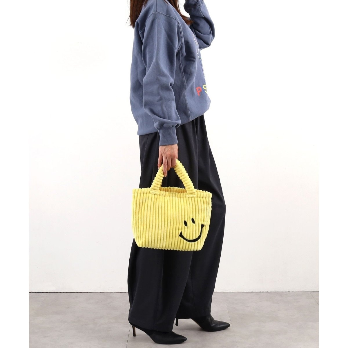 COOCO クーコ】SMILEY スパンコールドット柄刺繍 トートバッグ