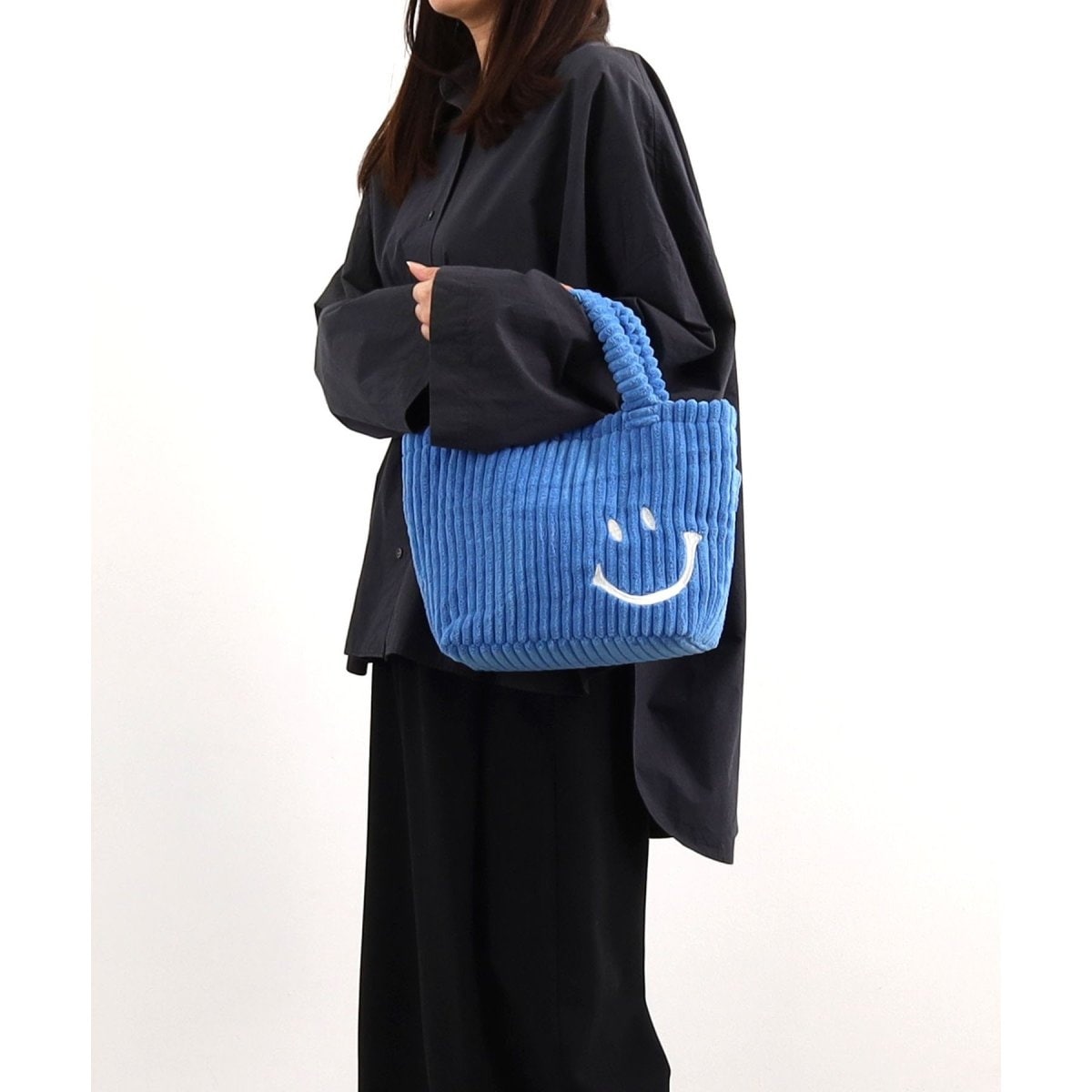 COOCO クーコ】SMILEY スパンコールドット柄刺繍 トートバッグ