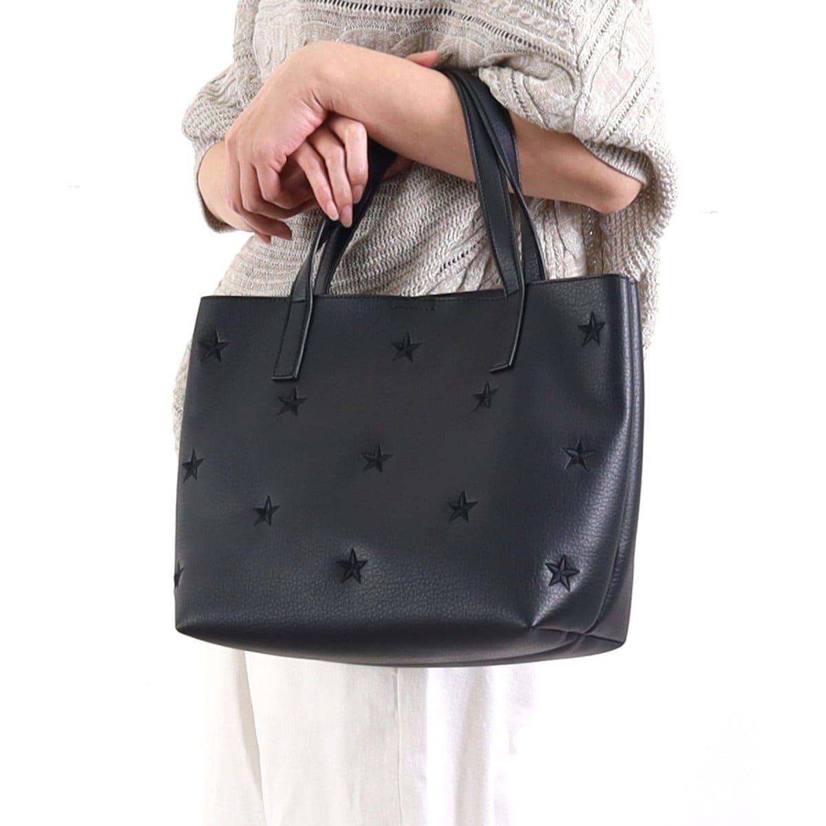 大容量 ポーチ付星柄キルティングトートバッグ | アルテミス by