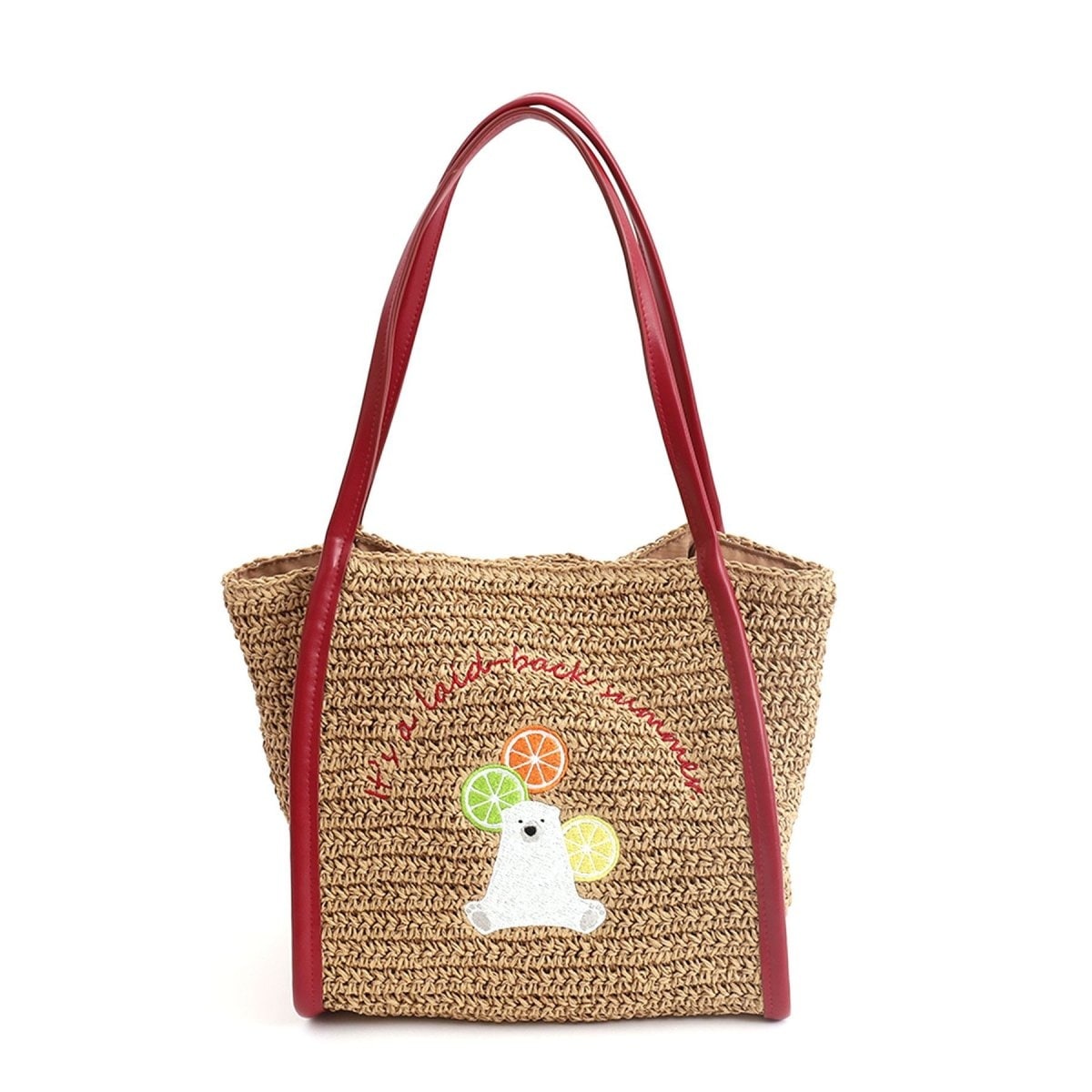WEB限定カラー】【LILY BROWN×MARY QUANT】ロゴ刺繍カゴバッグ