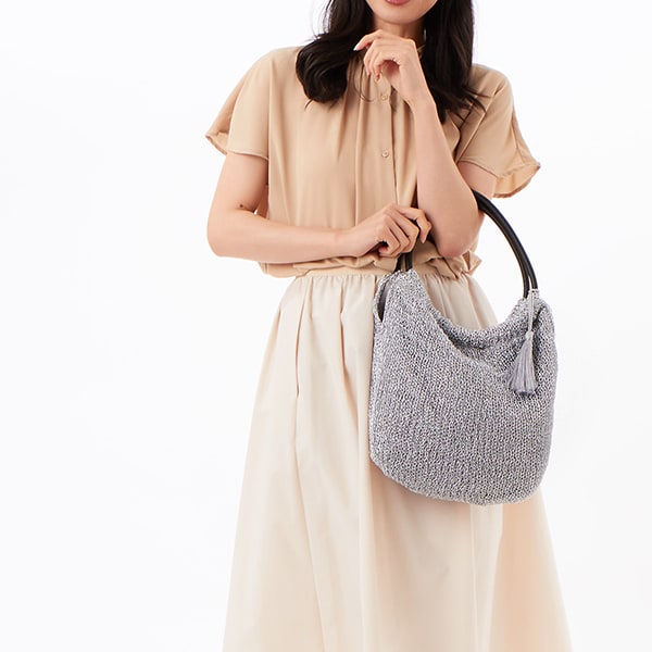 COOCO クーコ】メタリックコード編 トートバッグ | クーコ(cooco