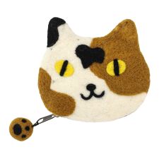 【COOCO クーコ】ネコフェイスポーチ 猫 ねこ マルチポーチ