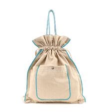 ２ＷＡＹデニムスナップポケット巾着バッグ／Ａ４対応