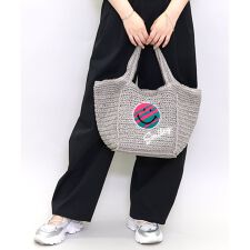 ＳＭＩＬＥＹ　サガラ刺繍ペーパーカゴバッグ