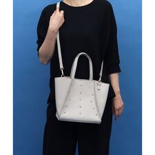 星柄刺繍ｘ星スタッズ２ＷＡＹトートバッグ