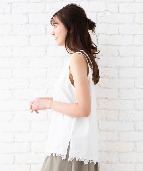 21号】裾レースタンクトップ | サブ ストリート(sab street) | マルイ