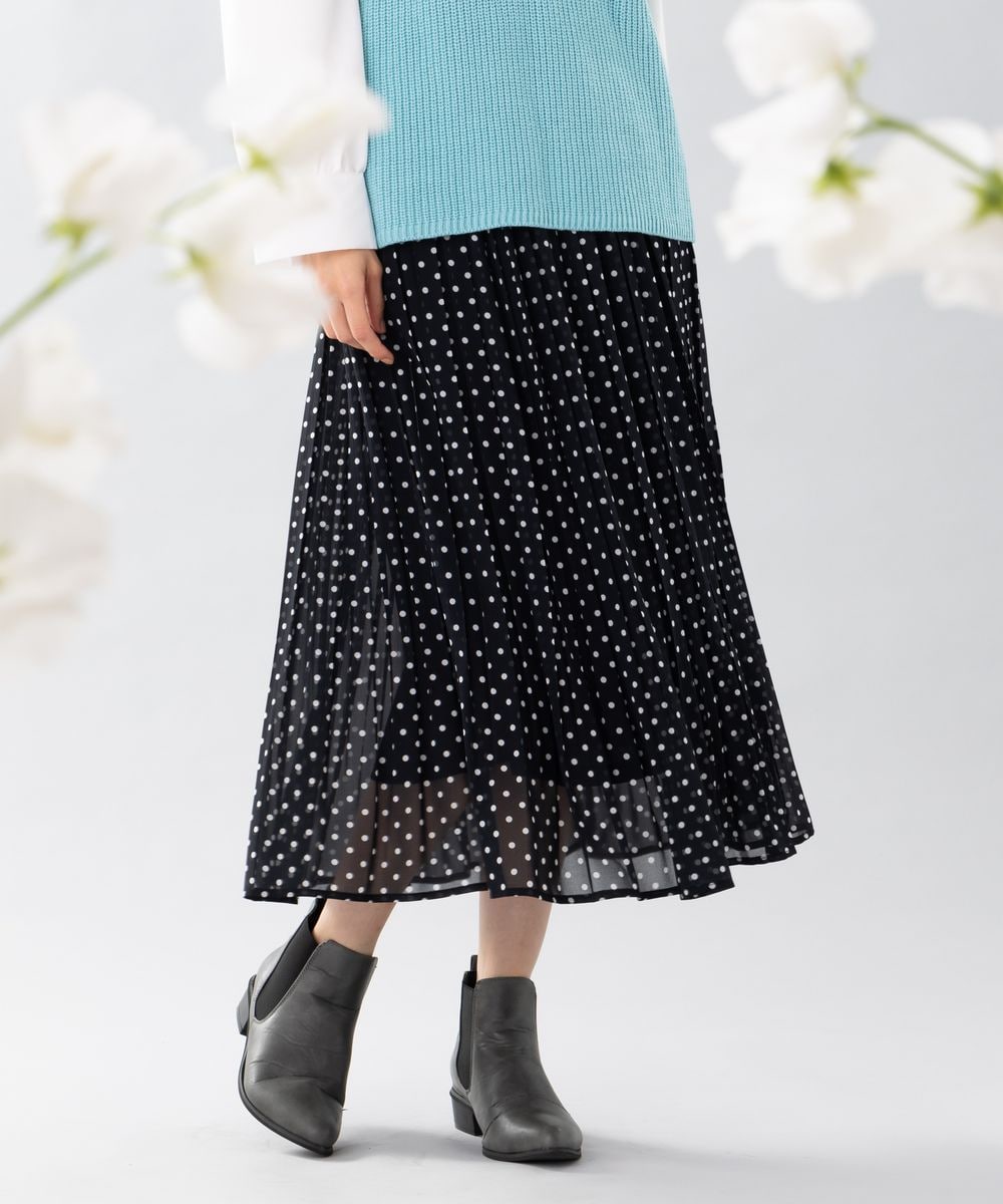 サブ ストリート/【大きいサイズ】 9号・15号(M・3L) シフォンプリーツスカート 大きいサイズ】 9号・15号(M・3L) シフォンプリーツスカート | サブ