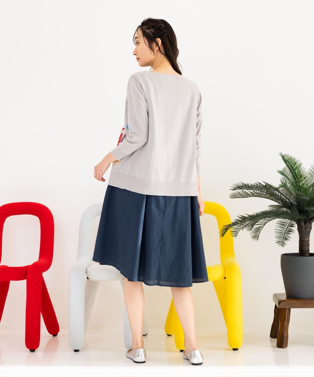 【大きいサイズ】 9号・15号・19号(M・3L・5L) 星座モチーフ刺繍カーディガン 大きいサイズ】 9号・15号・19号(M・3L・5L) 星座モチーフ刺繍