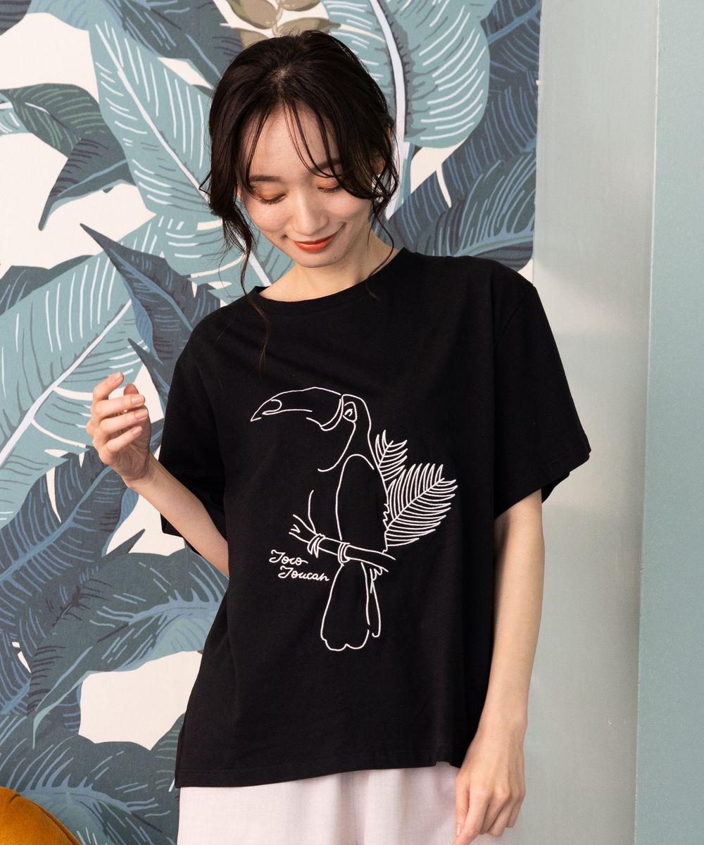 大きいサイズ】 21号(6L～) オオハシエンブロイダリーTシャツ | サブ ...