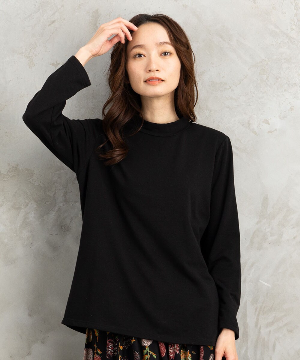 大きいサイズ】 21号(6L～) 【吸湿・発熱】裏起毛モックネック