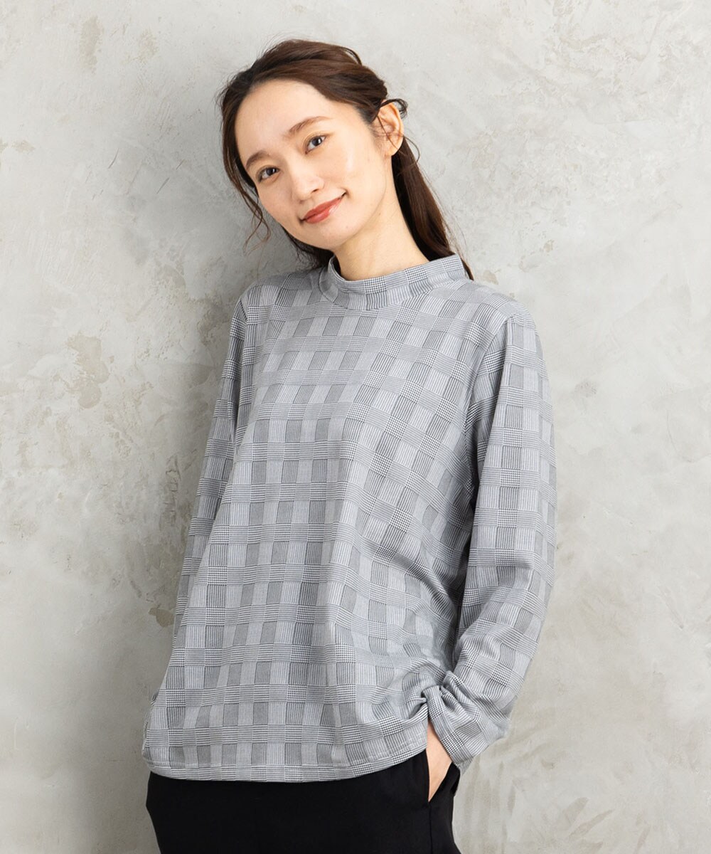 大きいサイズ】 21号(6L～) 【吸湿・発熱】裏起毛モックネック