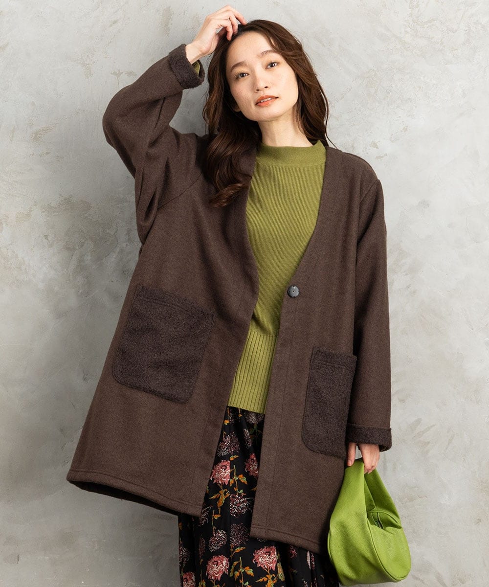 はっ水／UV／洗える】タスランノーカラーコート | アンタイトル