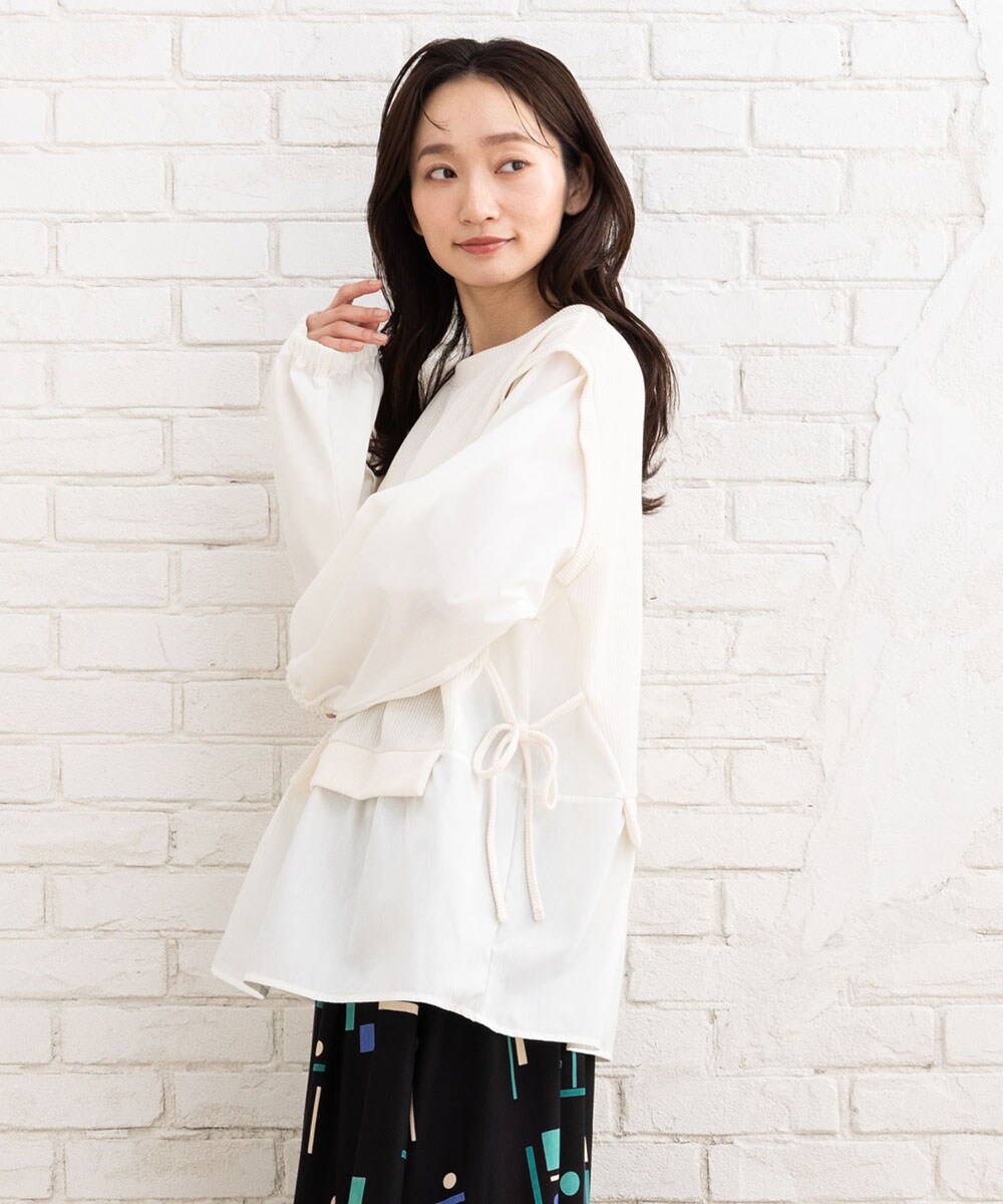 9号・15号・19号 FONTLAB 裏毛布帛ドッキングプルオーバー | サブ