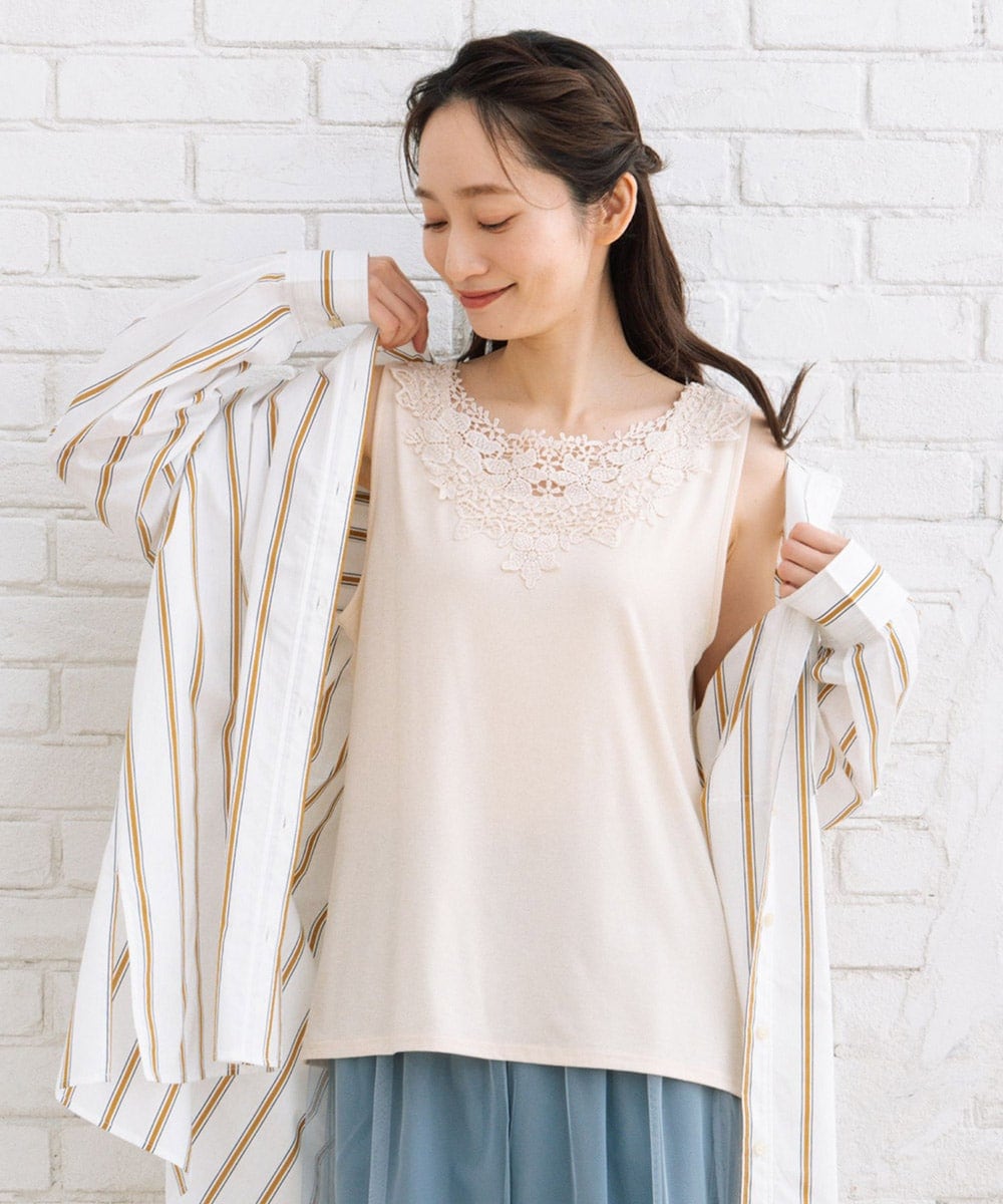 サブストリート（sab street）/【大きいサイズ】 21号(6L〜) 【抗菌・防臭加工】2WAYレースタンク 大きいサイズ】 21号(6L～) 【抗菌・防臭加工】2WAYレースタンク