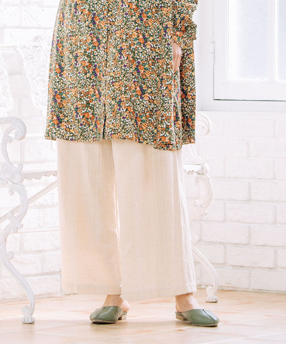 大きいサイズ】 21号(6L～) INDESIGN エンブロイダリーコットンリネン