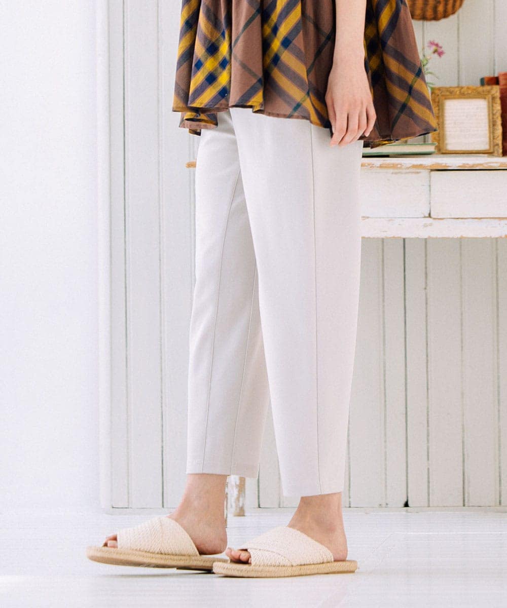 サブストリート（sab street）/【大きいサイズ】 9号・15号・19号FONTLAB カットジョーゼットテーパードパンツ 大きいサイズ】 9号・15号・19号FONTLAB カットジョーゼットテーパード