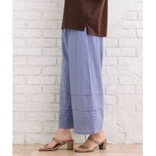 サブストリート(sab street)の【大きいサイズ】 21号(6L～) INDESIGN タックヘムワイドパンツ